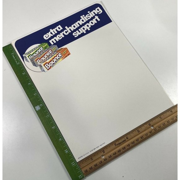 Vintage 80s Bounce Fabric Softener Dryer Sheets Printer Paper Stationary TV Prop - Picture 5 of 5